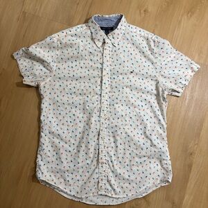 Tommy Hilfiger Men’s Palm Tree‎ Button Up Shirt